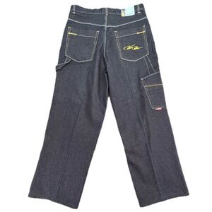 Raw Blue Collective Jeans Mens 36x32 Dark Wash Carpenter Denim Skater Baggy Y2K